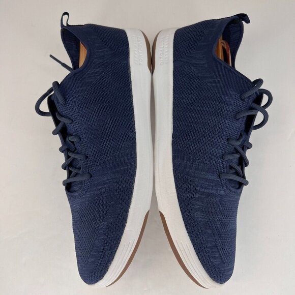 Perry Ellis Portfolio Mens PEA17F239D-3 Tread Navy Mesh Knit Size 10.5 Sneakers - Picture 6 of 8